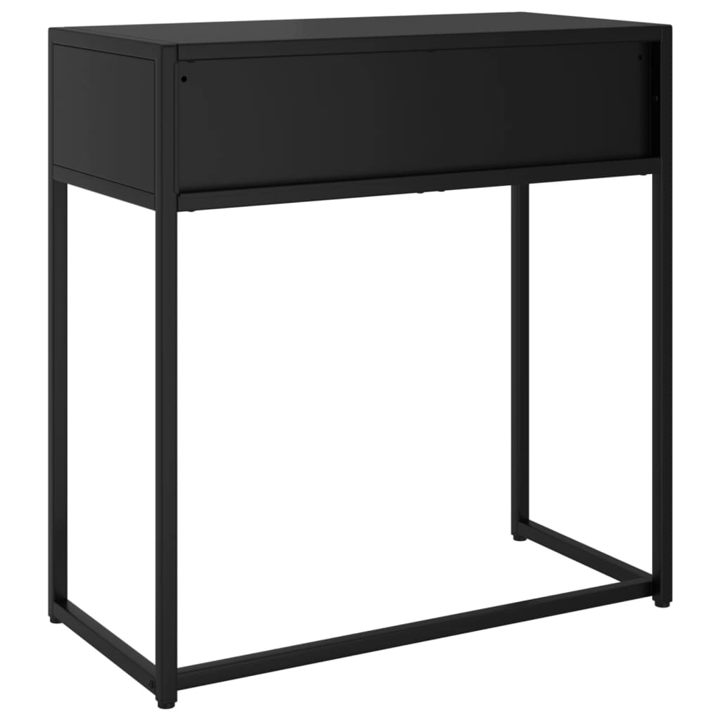 Konsolipöytä musta 72x35x75 cm teräs - Sisustajankoti.fi