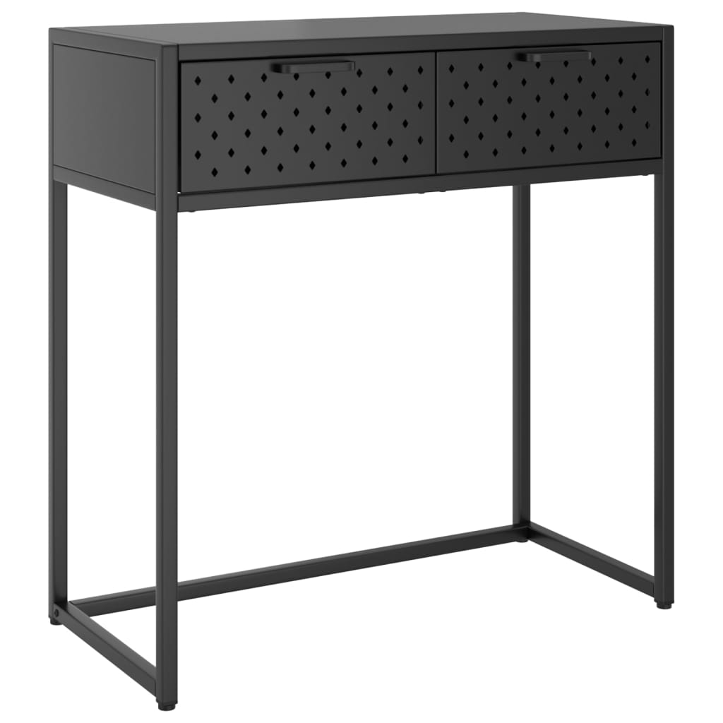 Konsolipöytä antrasiitti 72x35x75 cm teräs - Sisustajankoti.fi