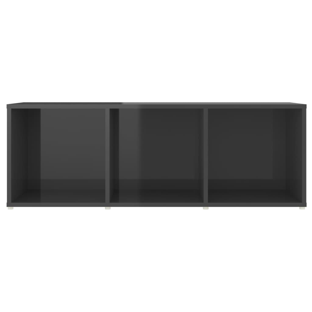 TV-tasot 4 kpl korkeakiilto harmaa 107x35x37 cm lastulevy - Sisustajankoti.fi