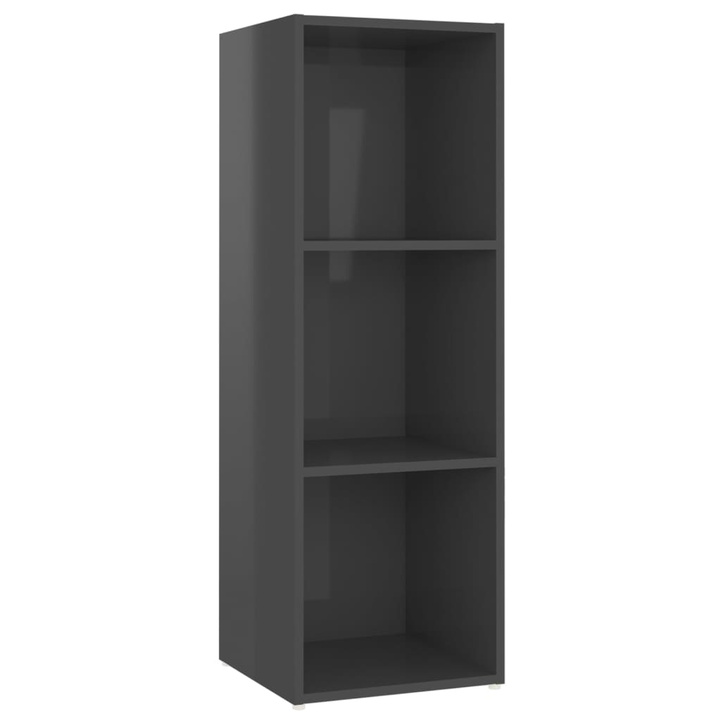 TV-tasot 4 kpl korkeakiilto harmaa 107x35x37 cm lastulevy - Sisustajankoti.fi