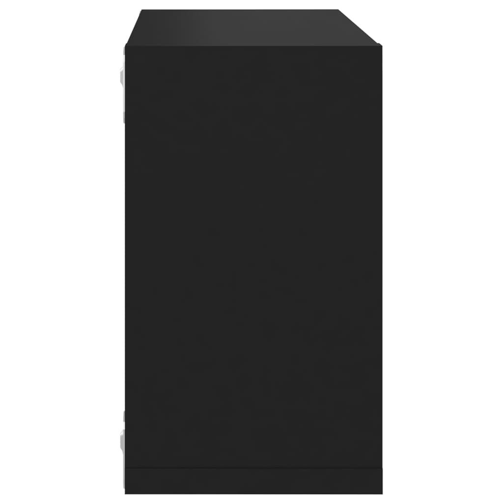 Kuutioseinähyllyt 6 kpl musta 26x15x26 cm - Sisustajankoti.fi
