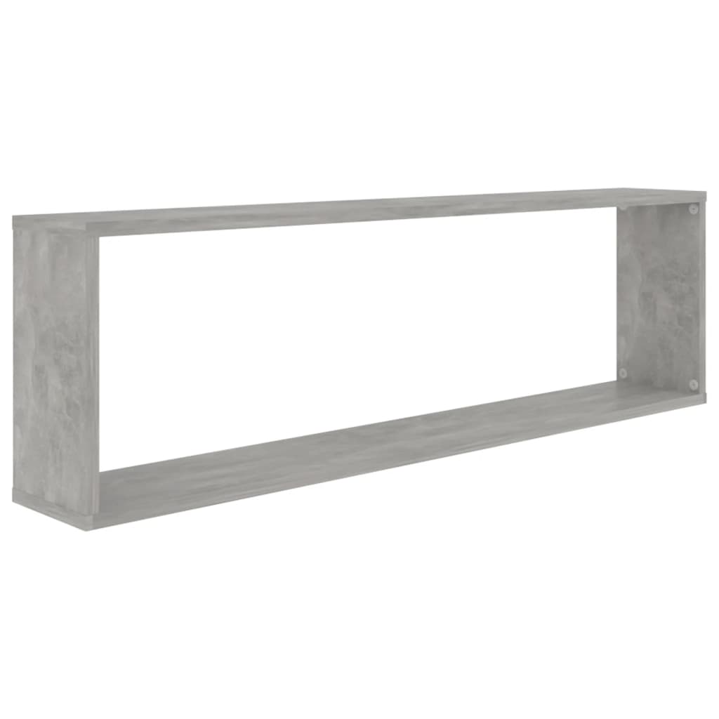 Kuutioseinähyllyt 2 kpl betoninharmaa 100x15x30 cm lastulevy - Sisustajankoti.fi
