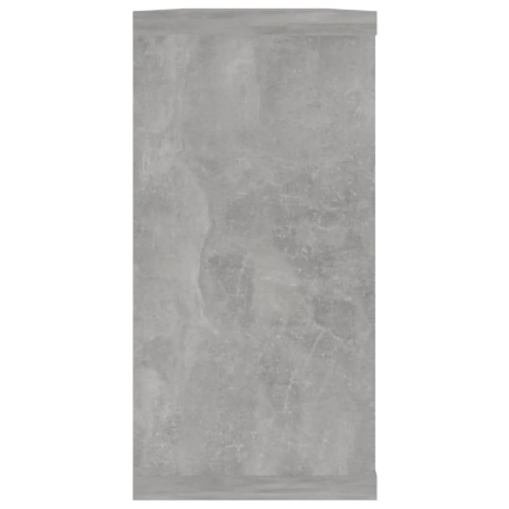 Kuutioseinähyllyt 2 kpl betoninharmaa 100x15x30 cm lastulevy - Sisustajankoti.fi