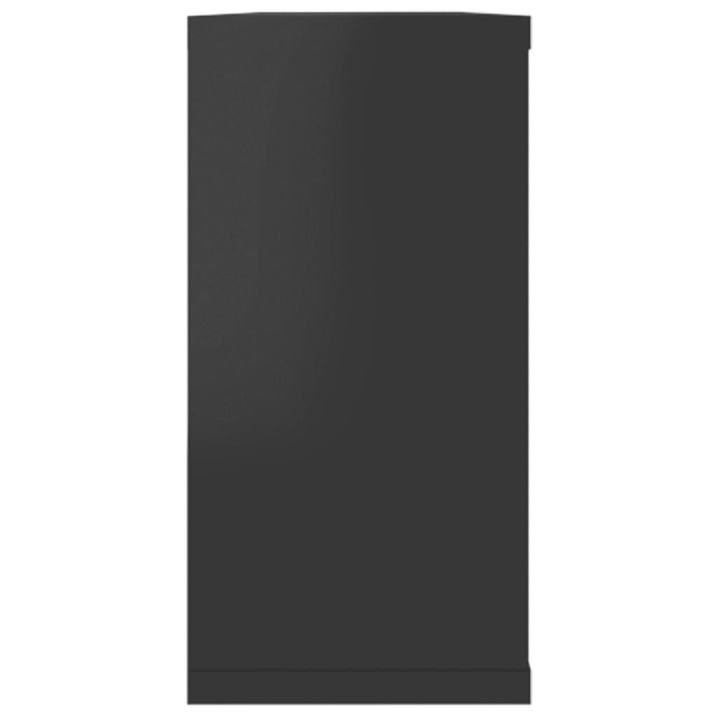 Kuutioseinähyllyt 6 kpl korkeak. musta 100x15x30 cm lastulevy - Sisustajankoti.fi