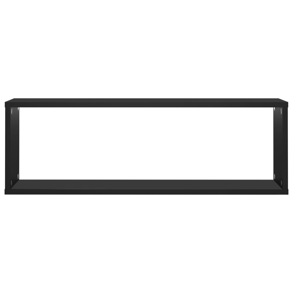 Kuutioseinähyllyt 6 kpl musta 80x15x26,5 cm lastulevy - Sisustajankoti.fi