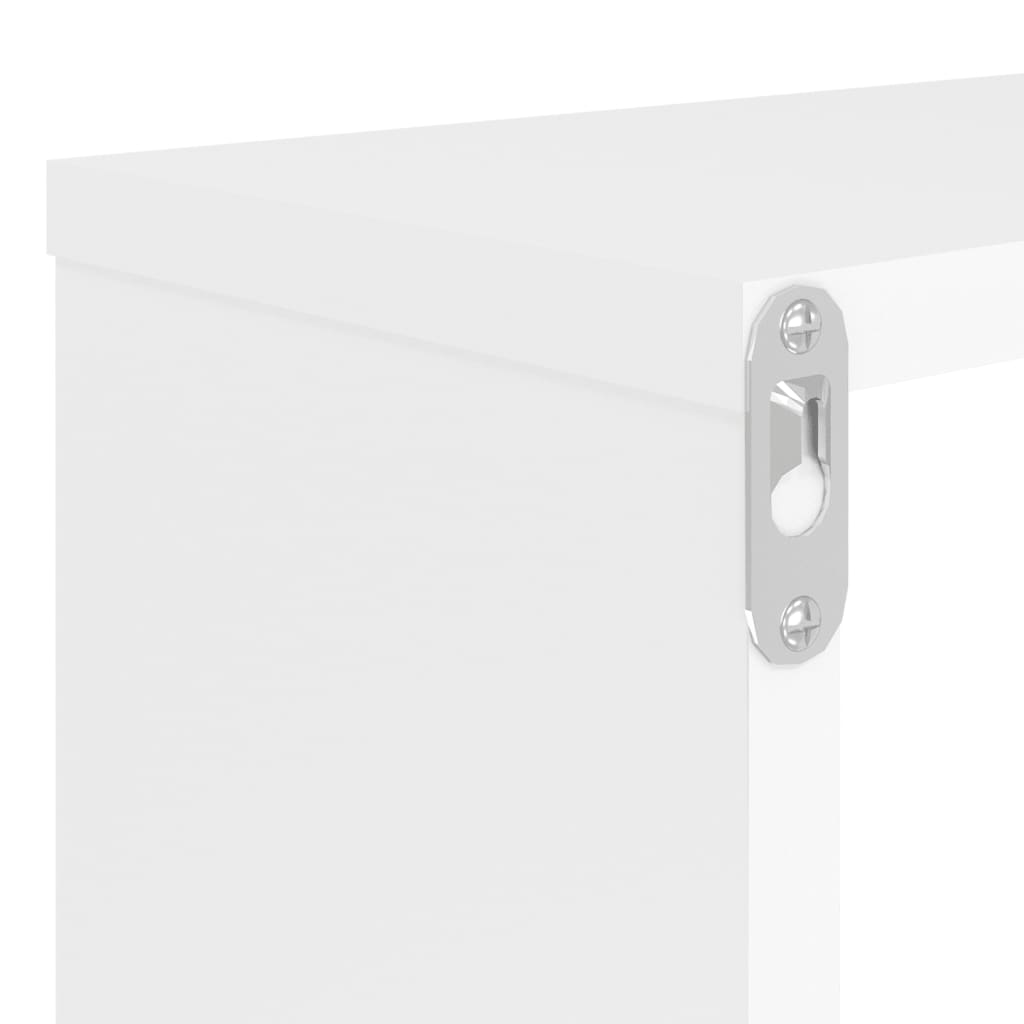 Kuutioseinähyllyt 6 kpl korkeak. valk. 80x15x26,5 cm lastulevy - Sisustajankoti.fi