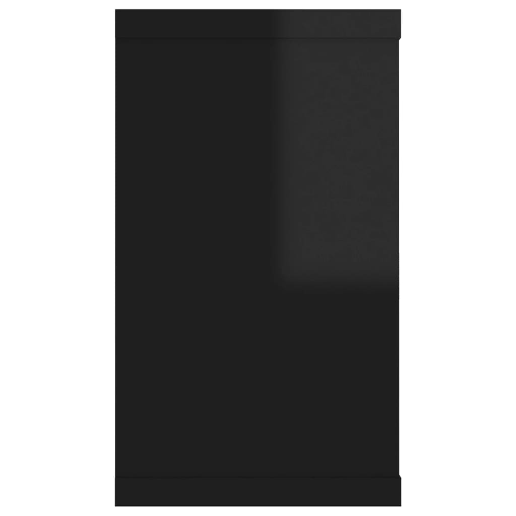 Kuutioseinähyllyt 6 kpl korkeak. musta 80x15x26,5 cm lastulevy - Sisustajankoti.fi