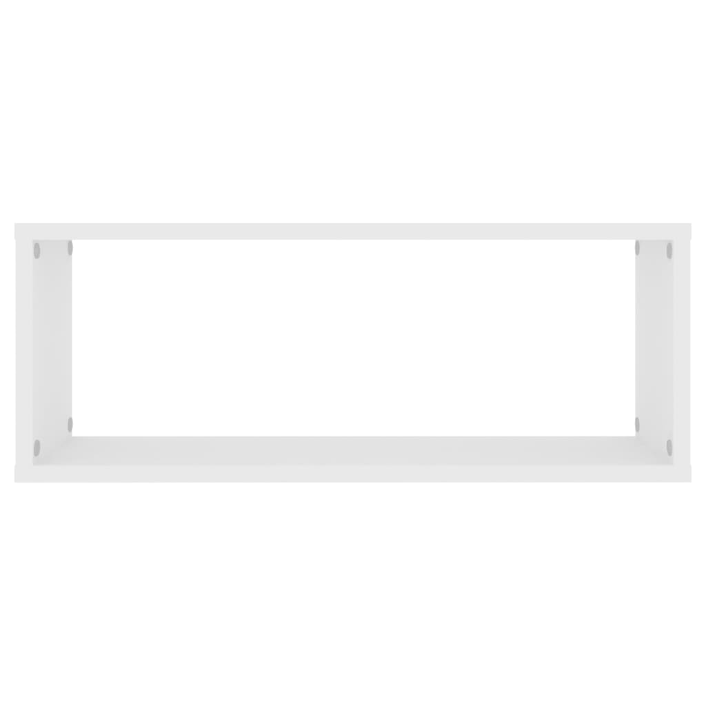 Kuutioseinähyllyt 4 kpl valkoinen 60x15x23 cm lastulevy - Sisustajankoti.fi