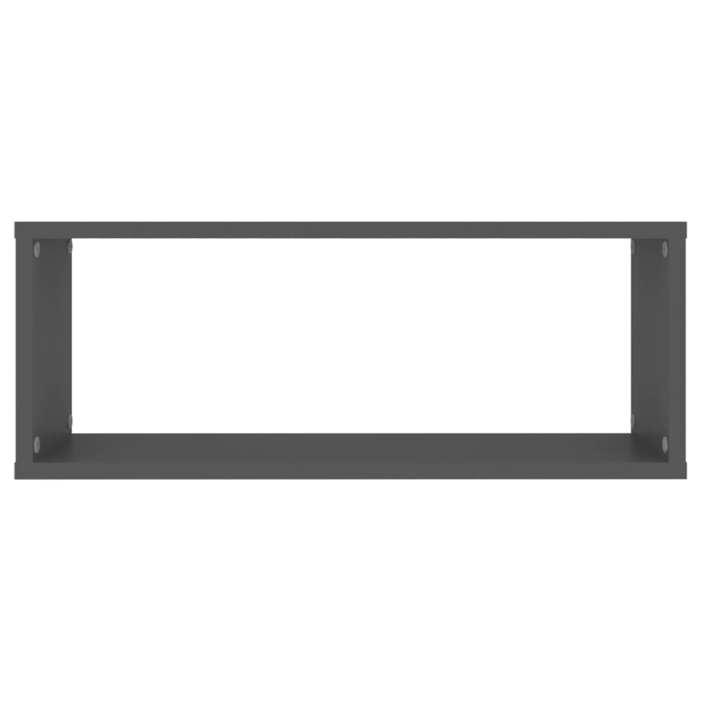 Kuutioseinähyllyt 6 kpl harmaa 60x15x23 cm lastulevy - Sisustajankoti.fi