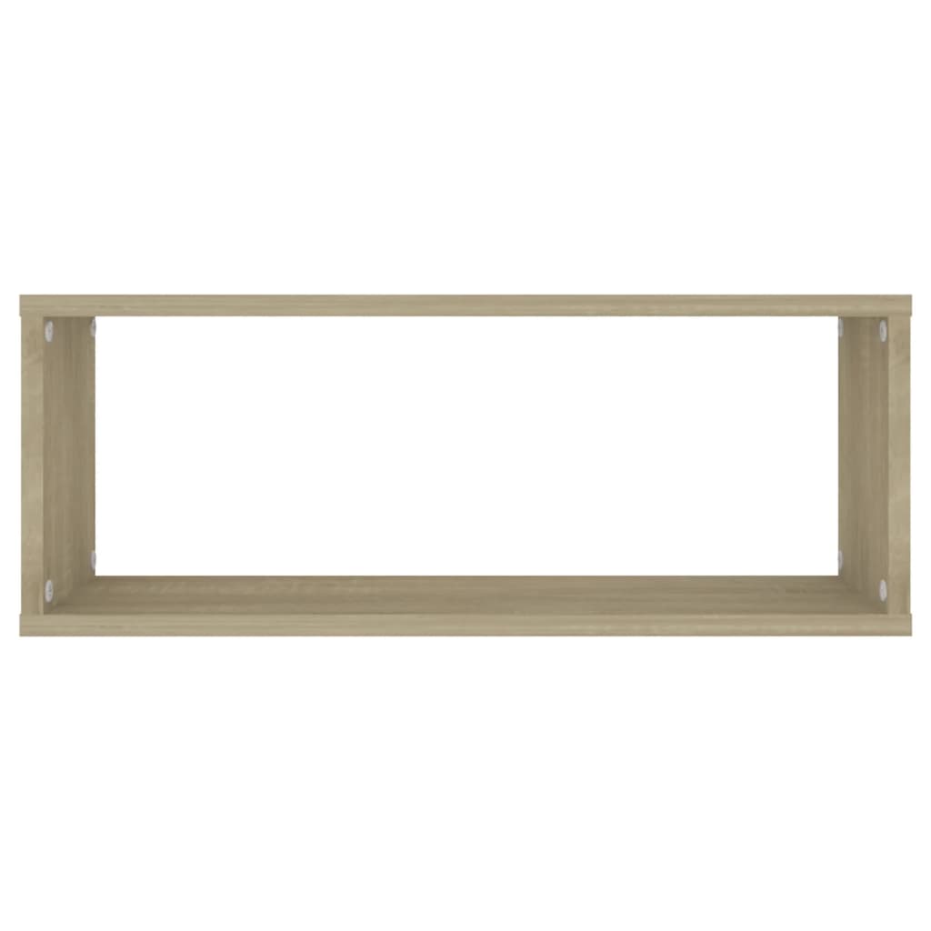 Kuutioseinähyllyt 2 kpl Sonoma-tammi 60x15x23 cm lastulevy - Sisustajankoti.fi