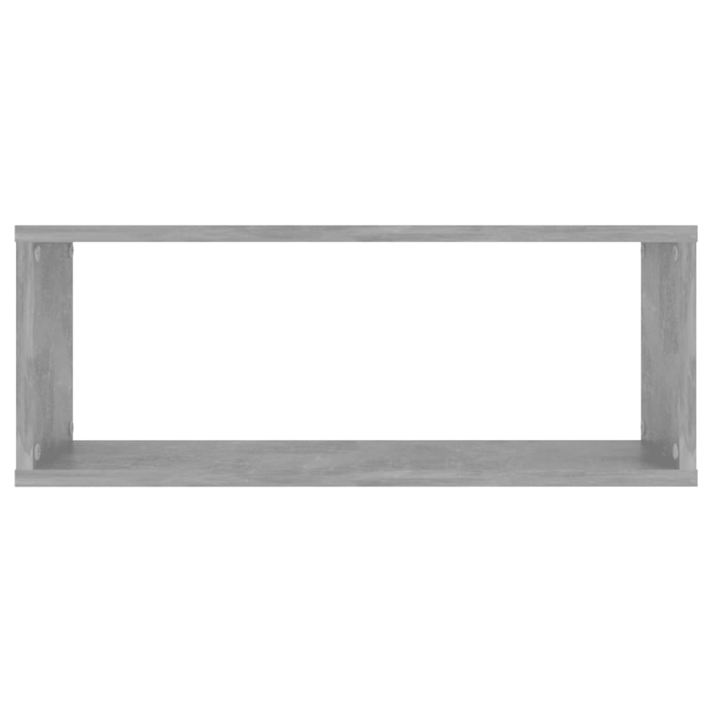 Kuutioseinähyllyt 4 kpl betoninharmaa 60x15x23 cm lastulevy - Sisustajankoti.fi
