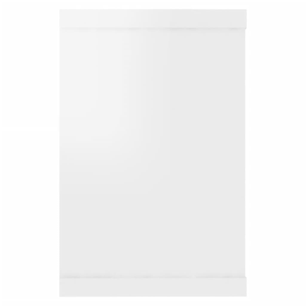 Kuutioseinähyllyt 4 kpl korkeak. valk. 60x15x23 cm lastulevy - Sisustajankoti.fi