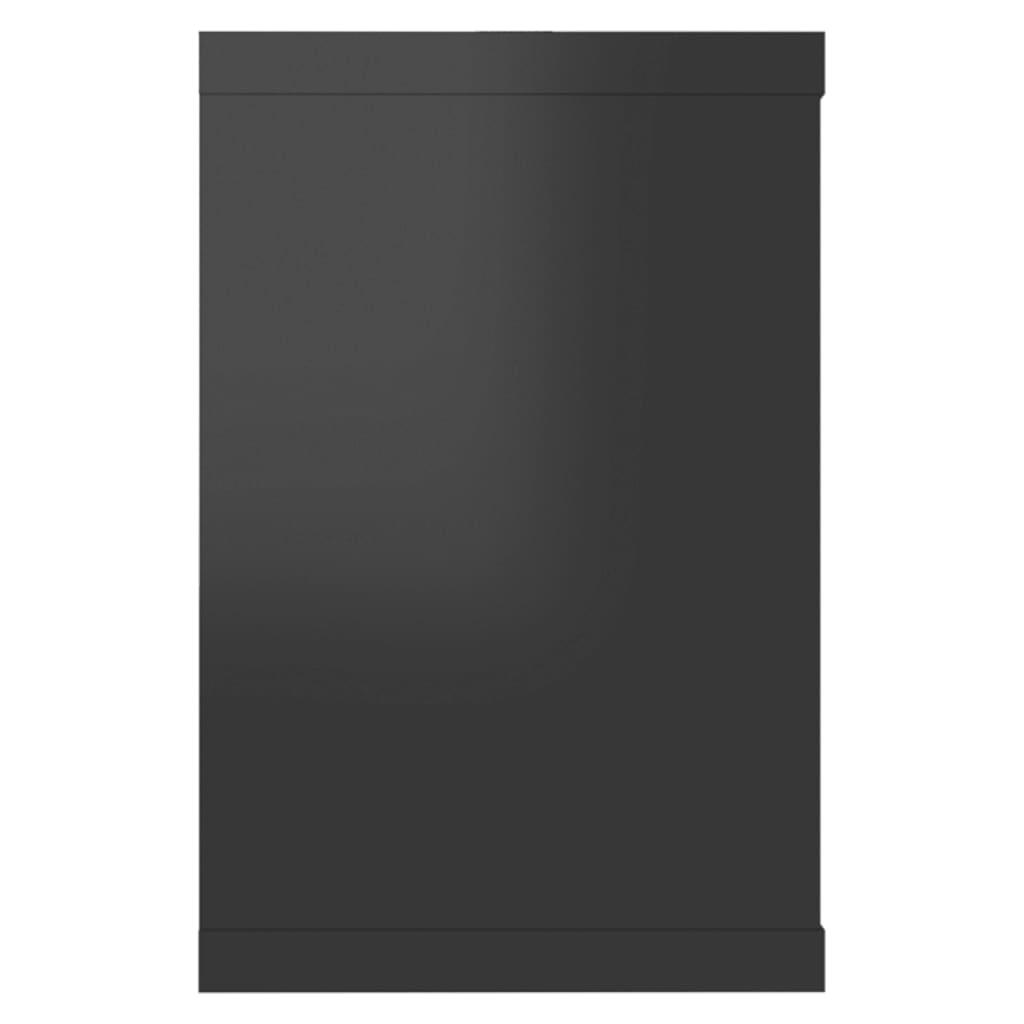Kuutioseinähyllyt 6 kpl korkeak. musta 60x15x23 cm lastulevy - Sisustajankoti.fi