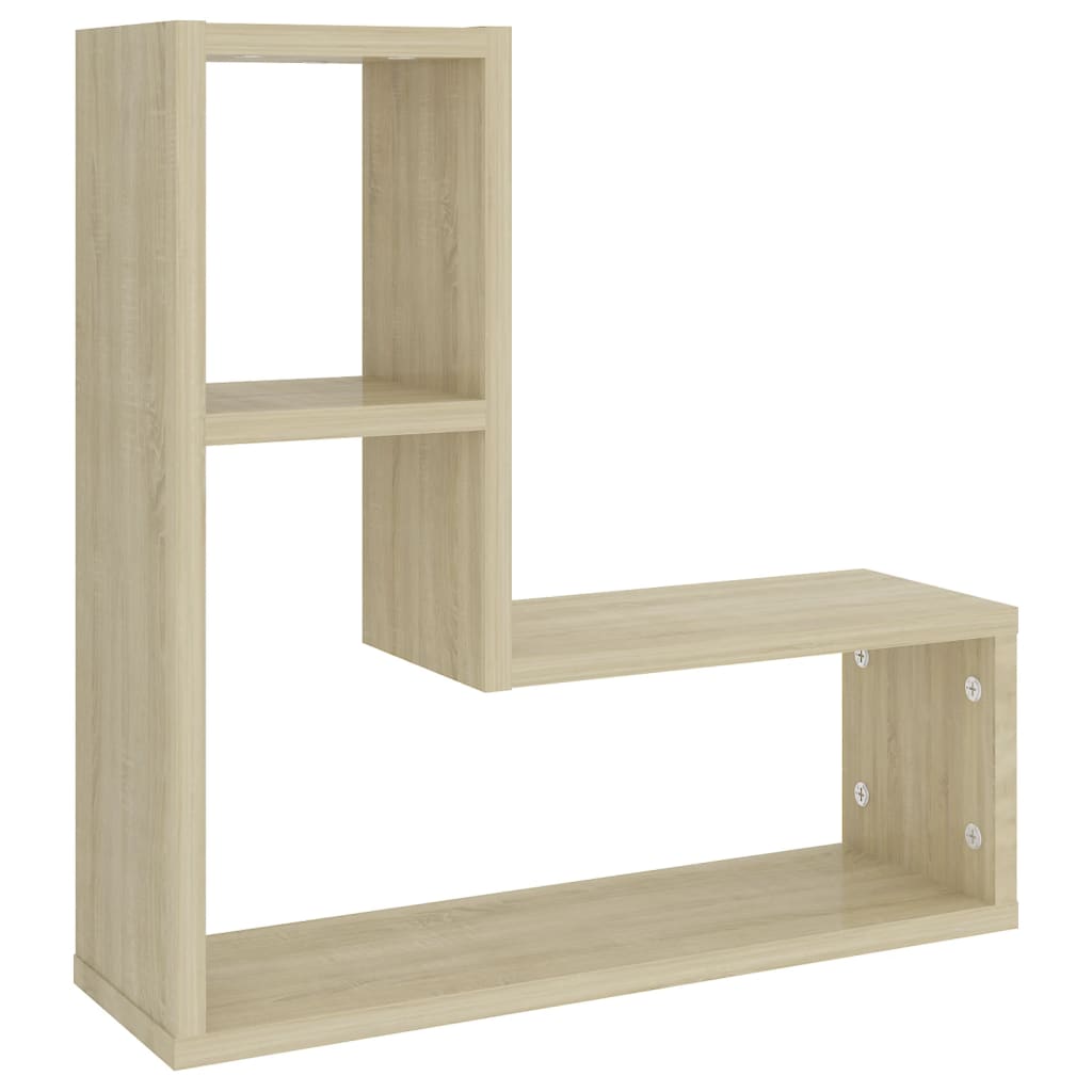 Seinähyllyt 2 kpl Sonoma-tammi 50x15x50 cm lastulevy - Sisustajankoti.fi