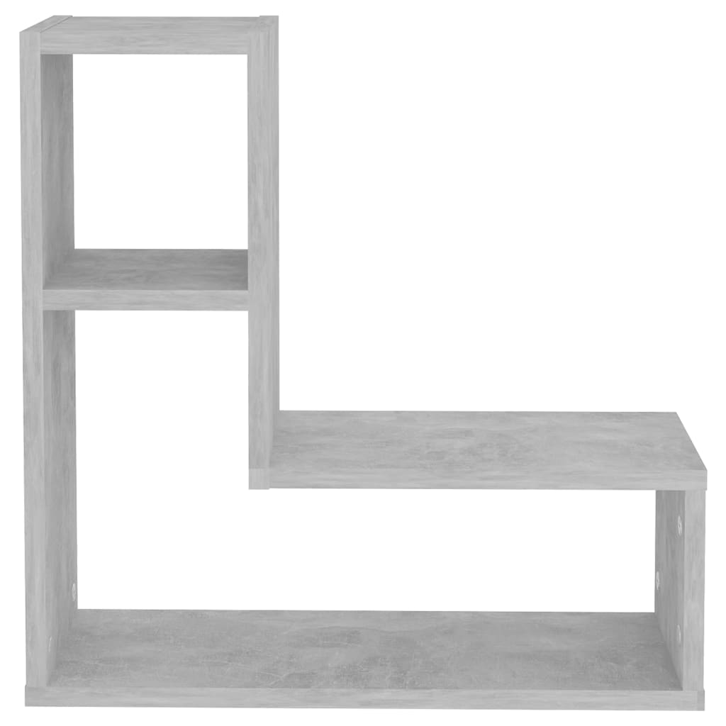 Seinähyllyt 2 kpl betoninharmaa 50x15x50 cm lastulevy - Sisustajankoti.fi
