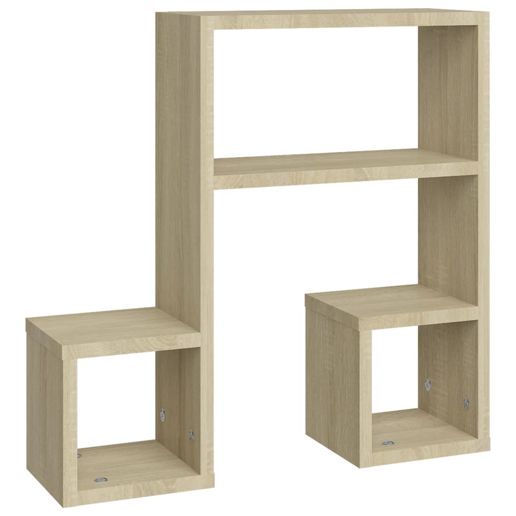 Seinähyllyt 2 kpl Sonoma-tammi 50x15x50 cm - Sisustajankoti.fi