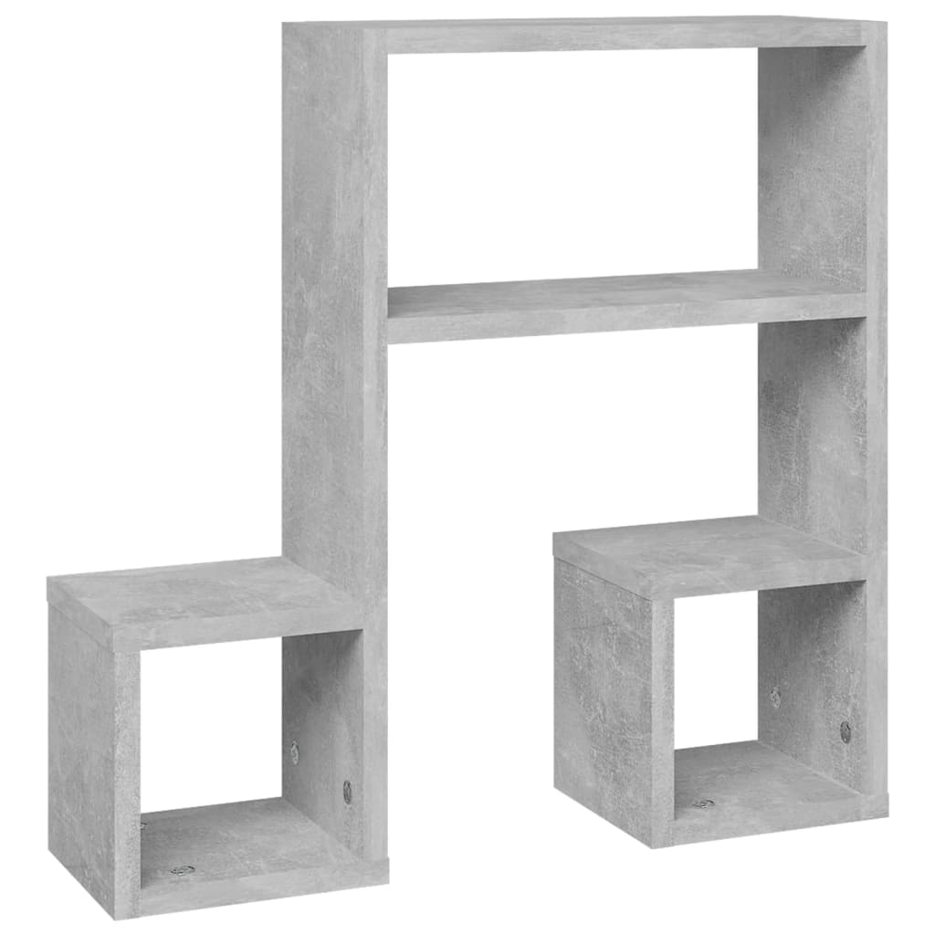 Seinähyllyt 2 kpl betoninharmaa 50x15x50 cm - Sisustajankoti.fi