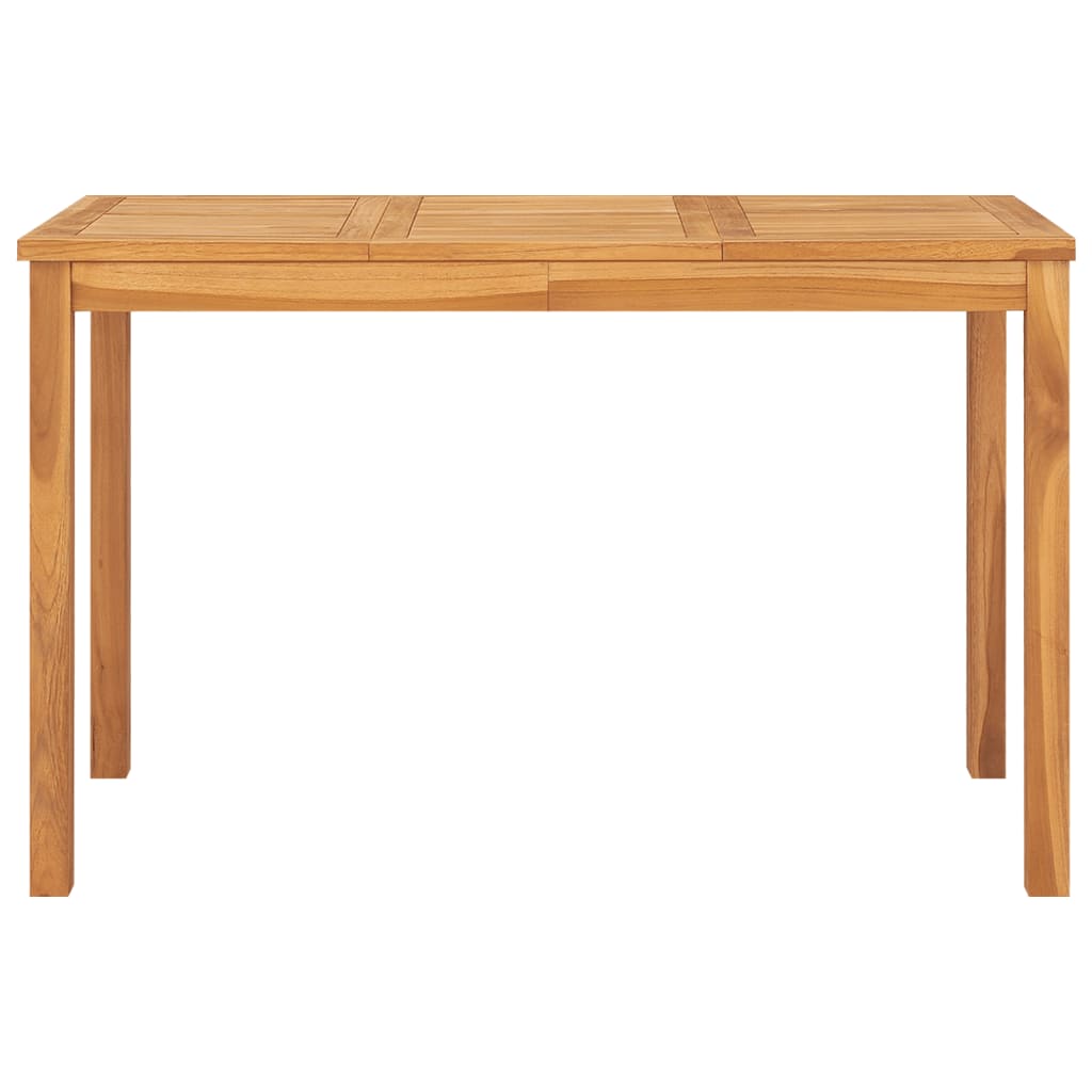 Puutarhan ruokapöytä 120x70x77 cm täysi tiikki - Sisustajankoti.fi