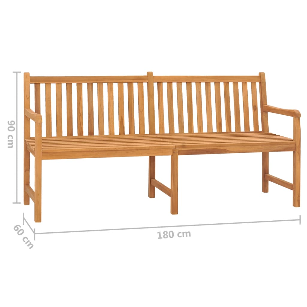 Puutarhapenkki 180 cm täysi tiikki - Sisustajankoti.fi