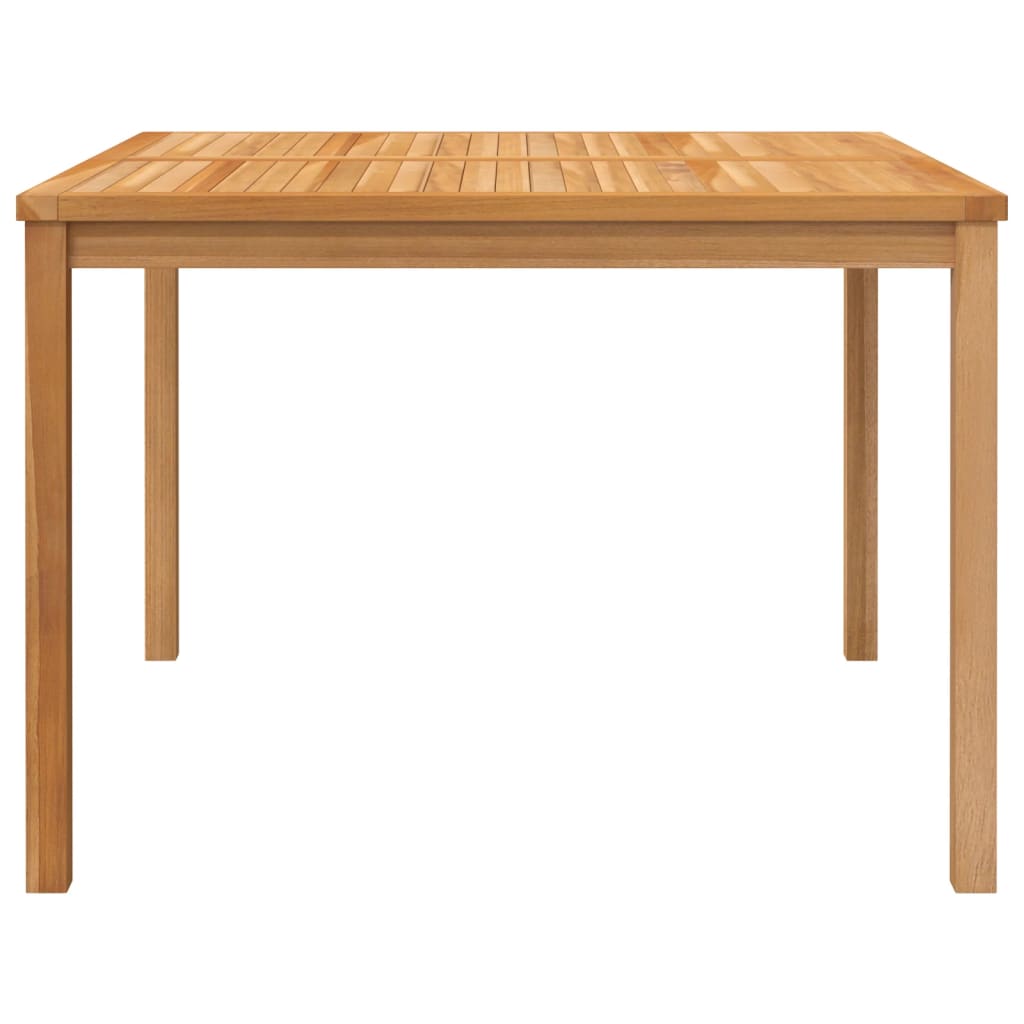 Puutarhan ruokapöytä 110x110x77 cm täysi tiikki - Sisustajankoti.fi