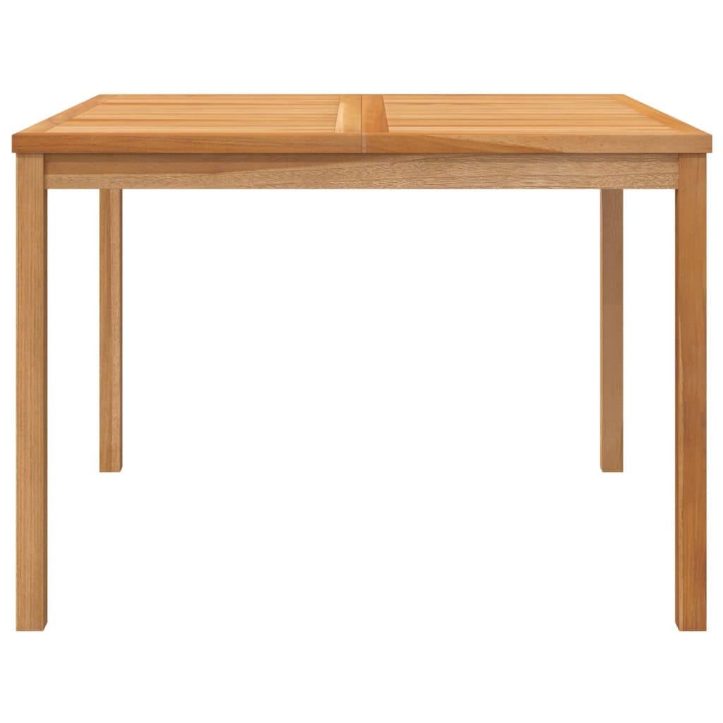 Puutarhan ruokapöytä 110x110x77 cm täysi tiikki - Sisustajankoti.fi