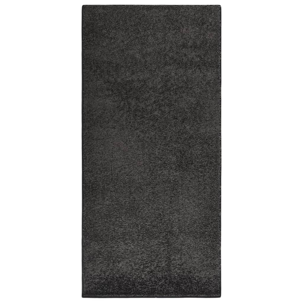 Pehmeänukkainen matto liukumaton 115x170 cm antrasiitti - Sisustajankoti.fi