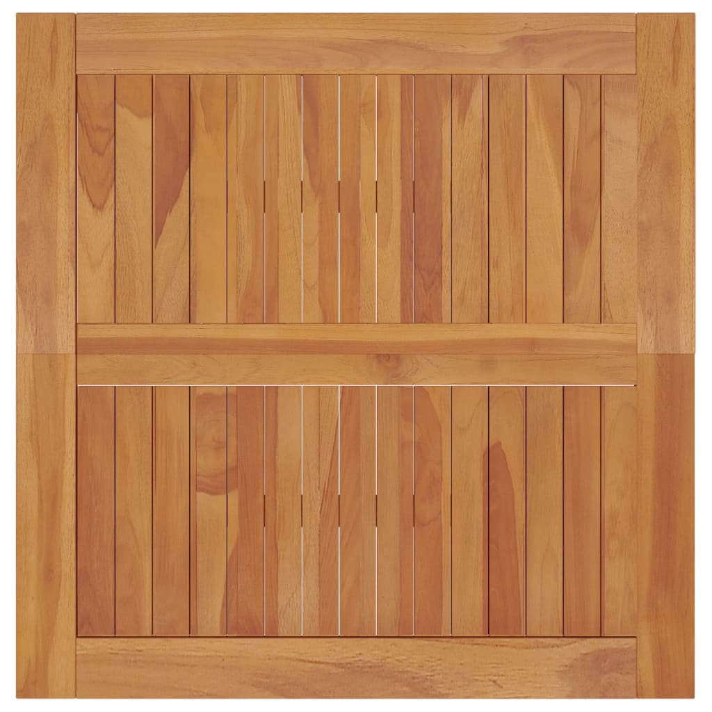 Ulkoruokapöytä 85x85x75 cm täysi tiikki - Sisustajankoti.fi