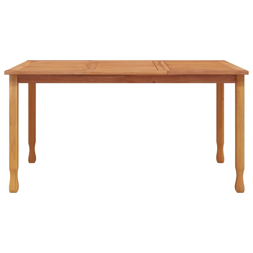 Ulkoruokapöytä 150x90x75 cm täysi tiikki - Sisustajankoti.fi