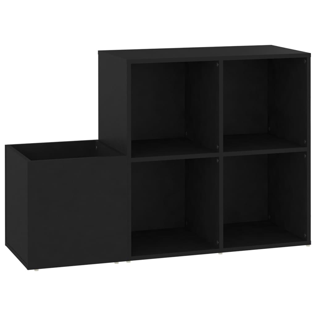 Eteisen kenkäkaappi musta 105x35,5x70 cm lastulevy - Sisustajankoti.fi