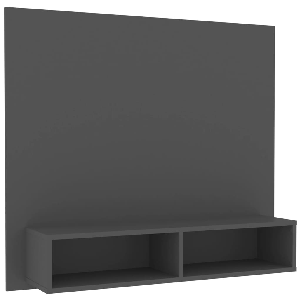 TV-taso seinälle harmaa 102x23,5x90 cm lastulevy - Sisustajankoti.fi