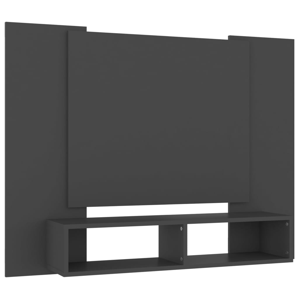 TV-taso seinälle harmaa 120x23,5x90 cm lastulevy - Sisustajankoti.fi
