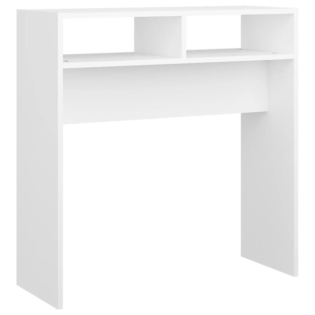 Konsolipöytä valkoinen 78x30x80 cm lastulevy - Sisustajankoti.fi