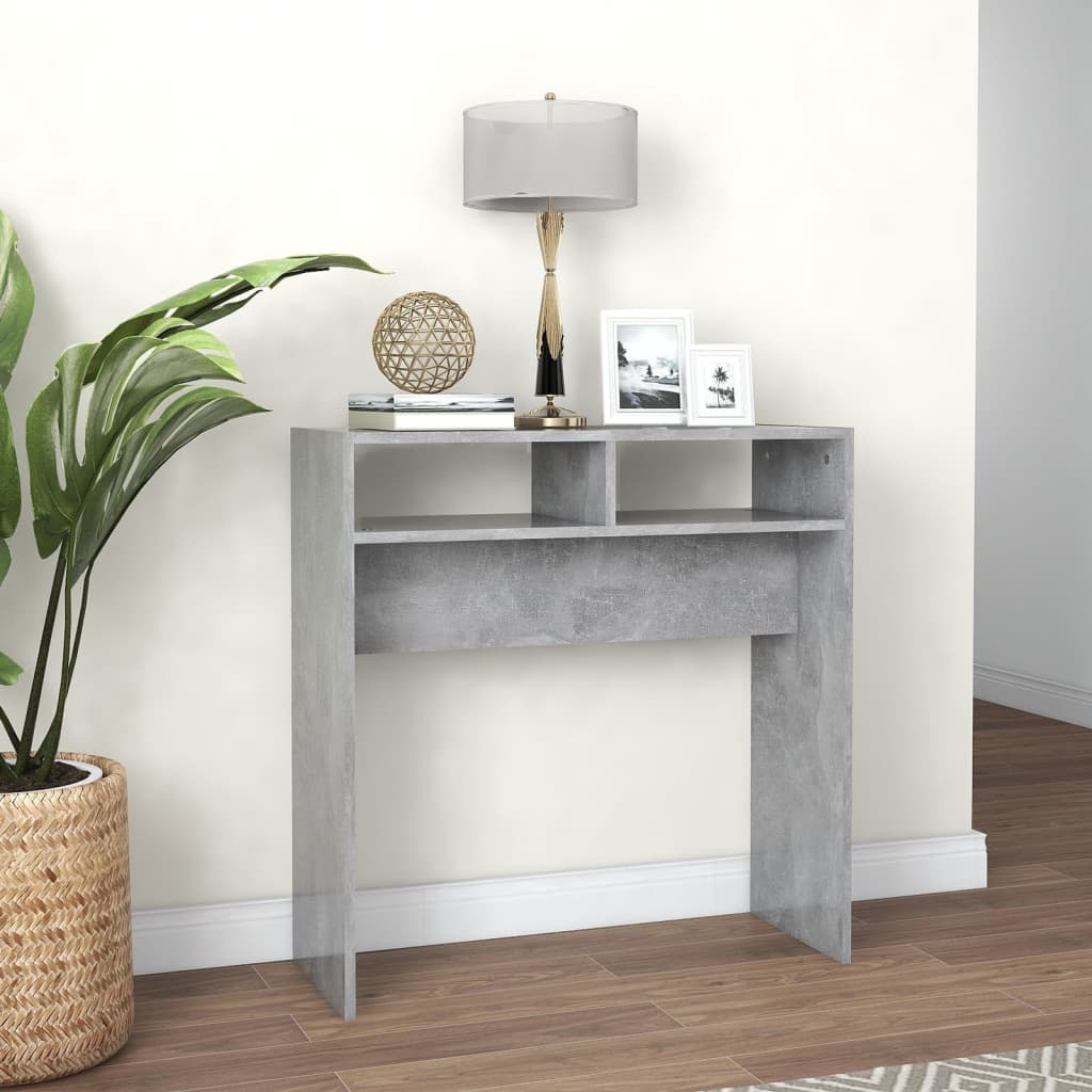 Konsolipöytä betoninharmaa 78x30x80 cm lastulevy - Sisustajankoti.fi