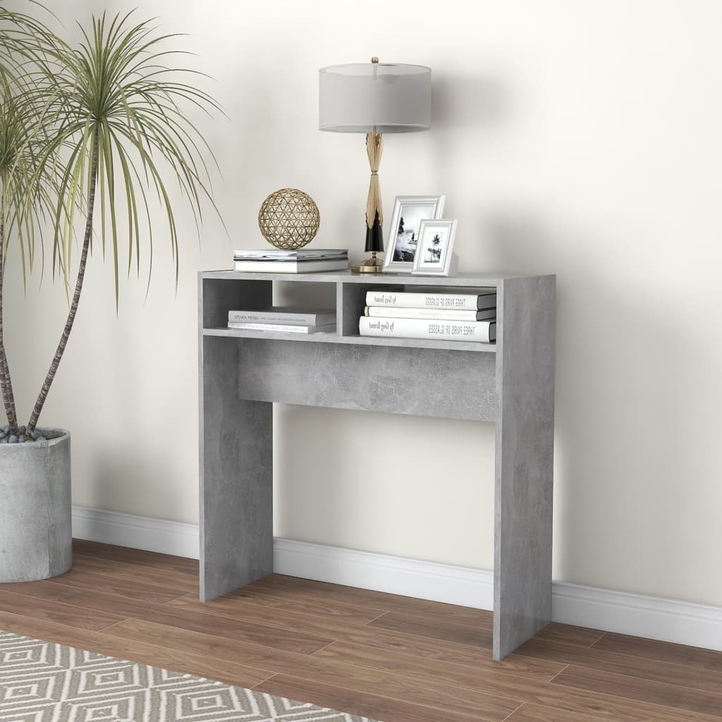 Konsolipöytä betoninharmaa 78x30x80 cm lastulevy - Sisustajankoti.fi