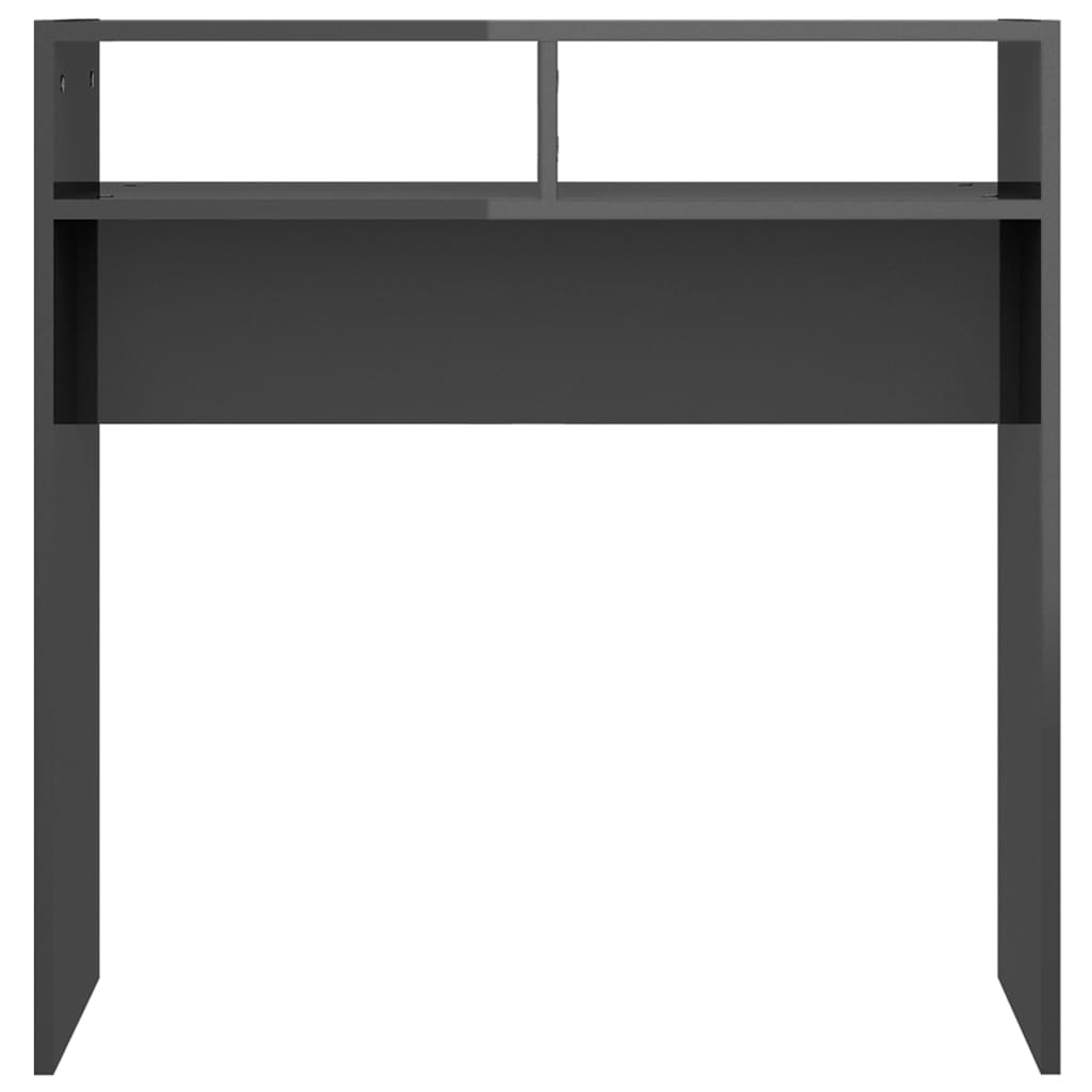 Konsolipöytä korkeakiilto harmaa 78x30x80 cm lastulevy - Sisustajankoti.fi