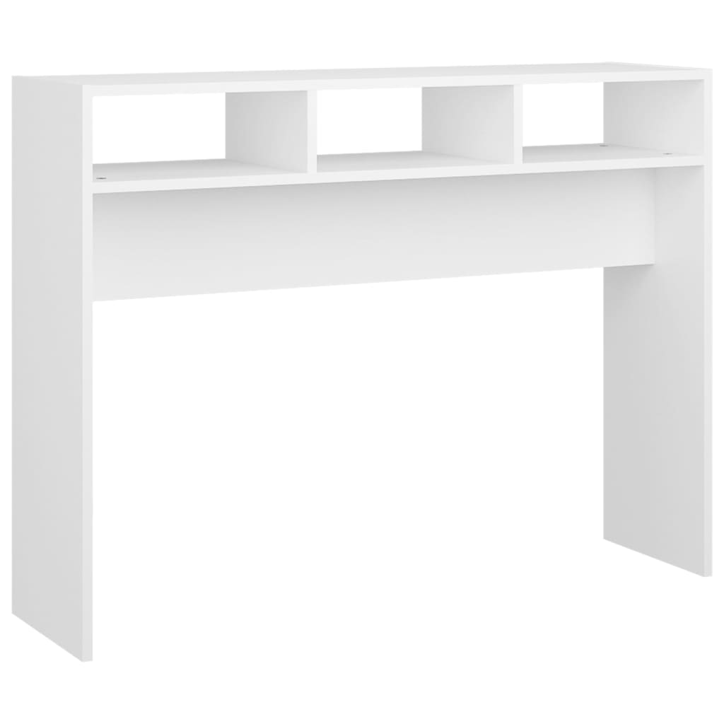 Konsolipöytä valkoinen 105x30x80 cm lastulevy - Sisustajankoti.fi