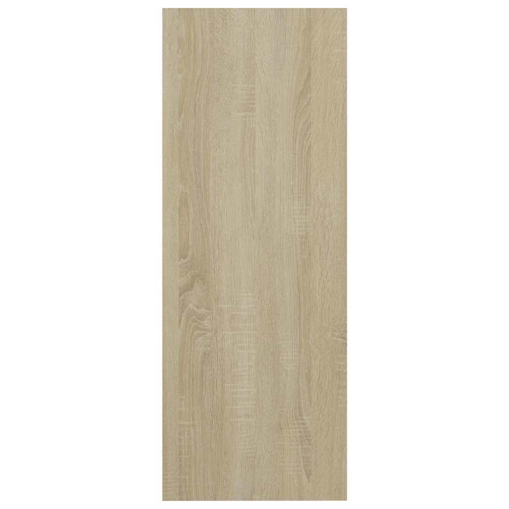 Konsolipöytä valkoinen ja Sonoma-tammi 105x30x80 cm lastulevy - Sisustajankoti.fi