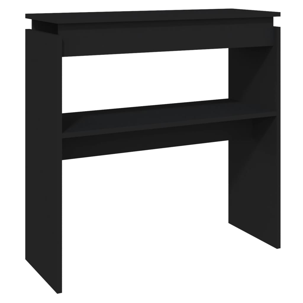 Konsolipöytä musta 80x30x80 cm lastulevy - Sisustajankoti.fi