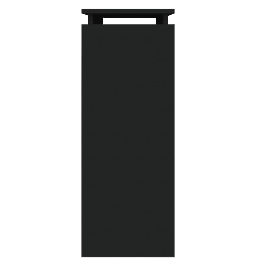 Konsolipöytä musta 80x30x80 cm lastulevy - Sisustajankoti.fi