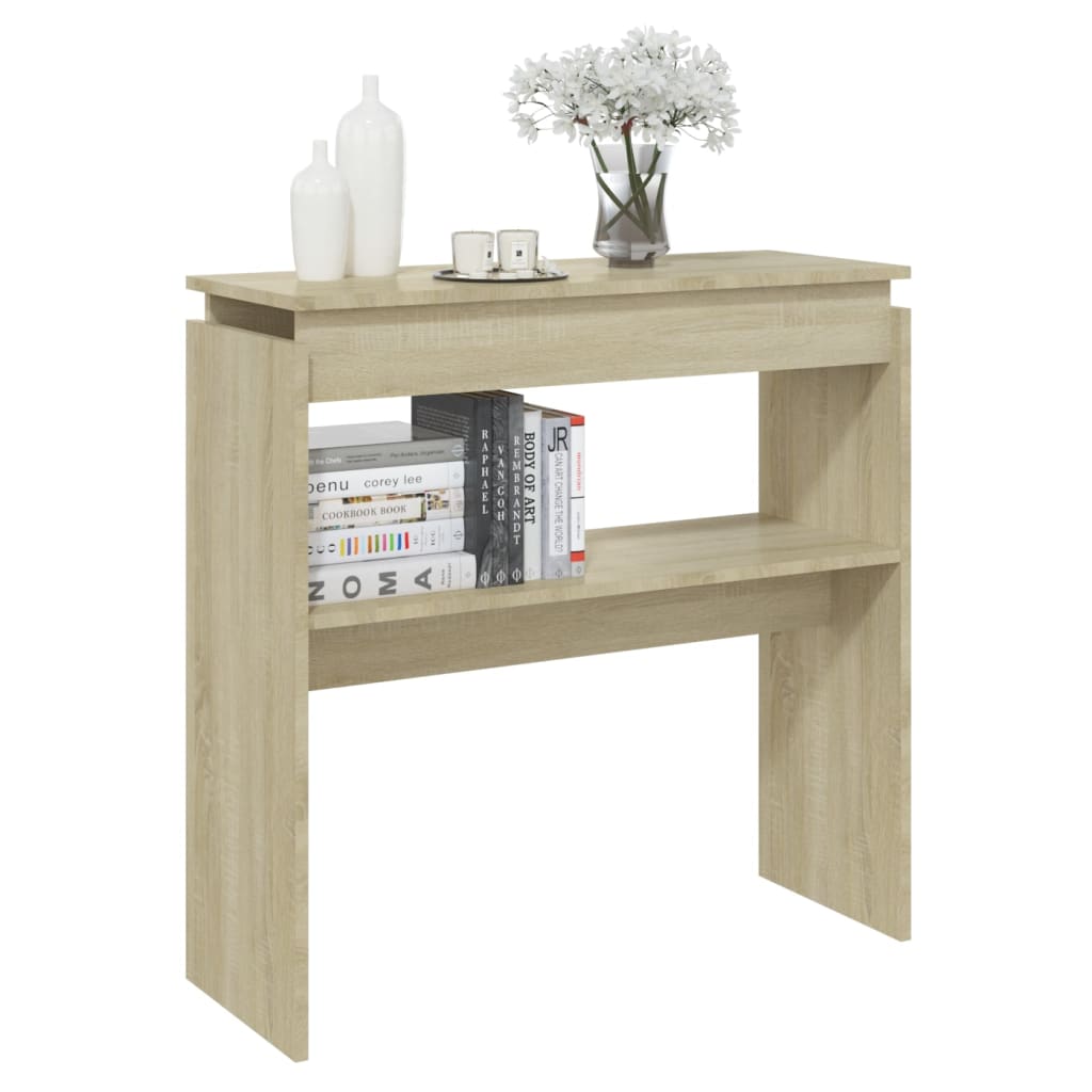 Konsolipöytä Sonoma-tammi 80x30x80 cm lastulevy - Sisustajankoti.fi