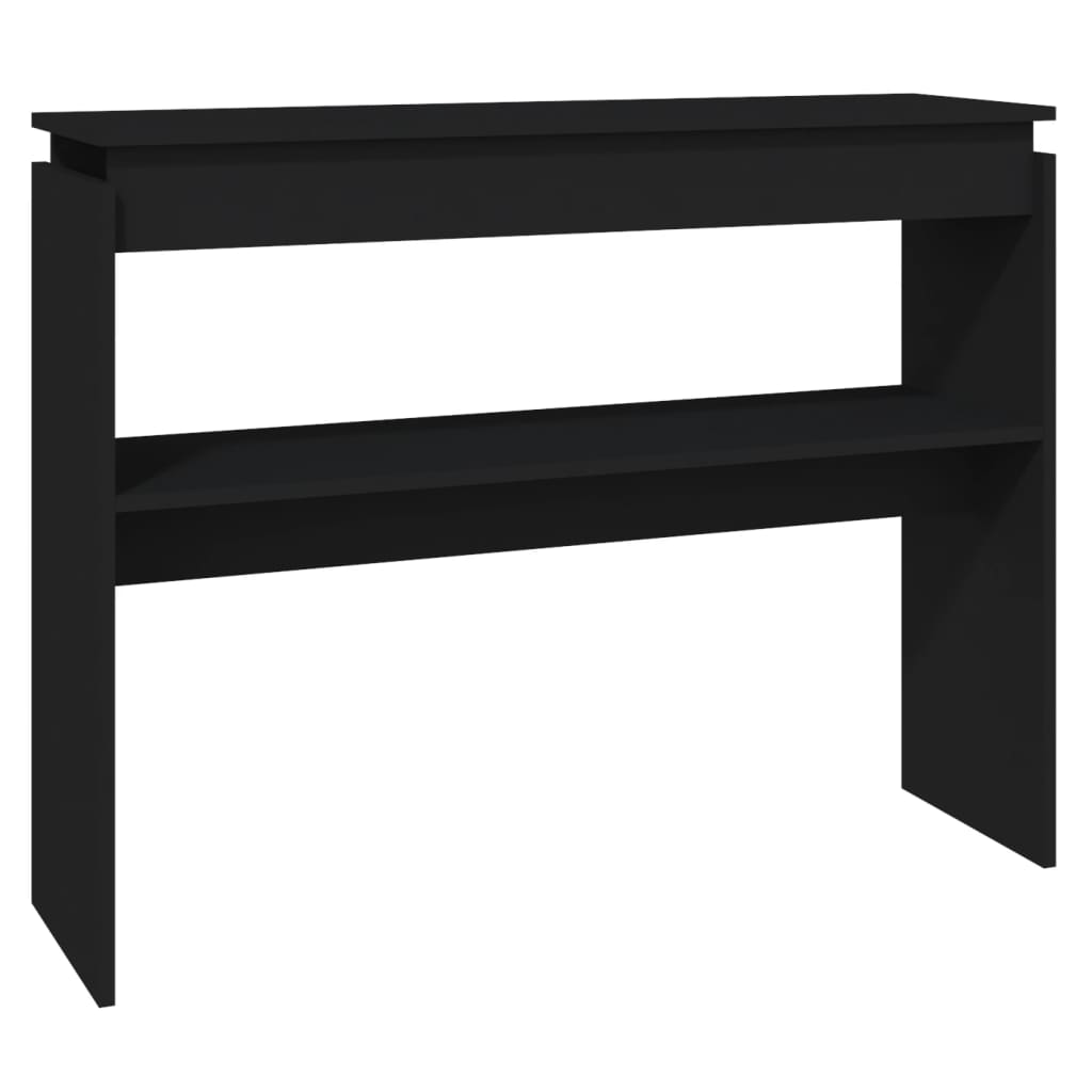 Konsolipöytä musta 102x30x80 cm lastulevy - Sisustajankoti.fi