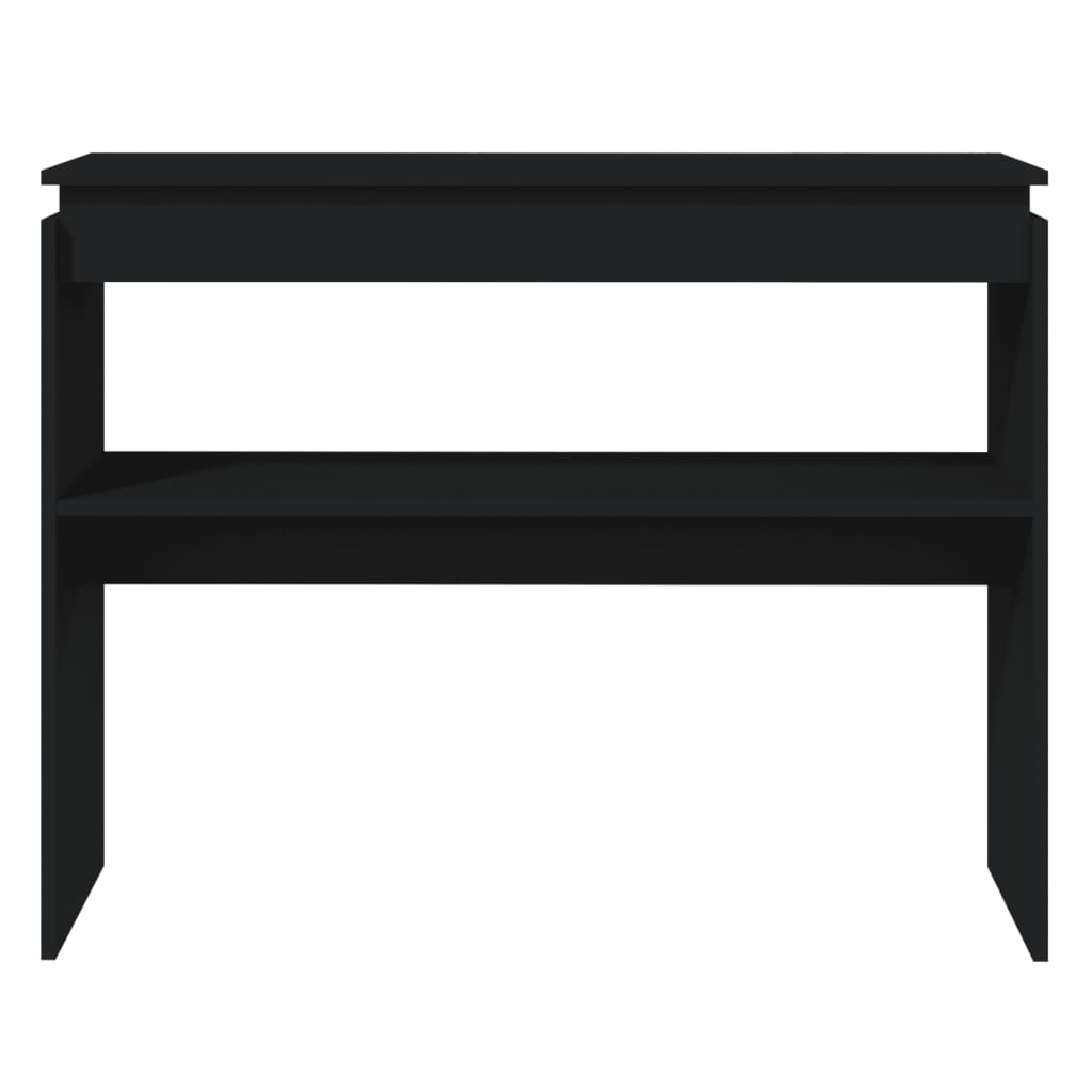 Konsolipöytä musta 102x30x80 cm lastulevy - Sisustajankoti.fi