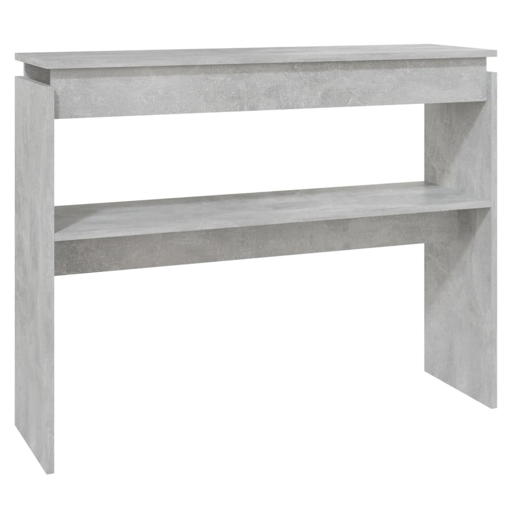 Konsolipöytä betoninharmaa 102x30x80 cm lastulevy - Sisustajankoti.fi