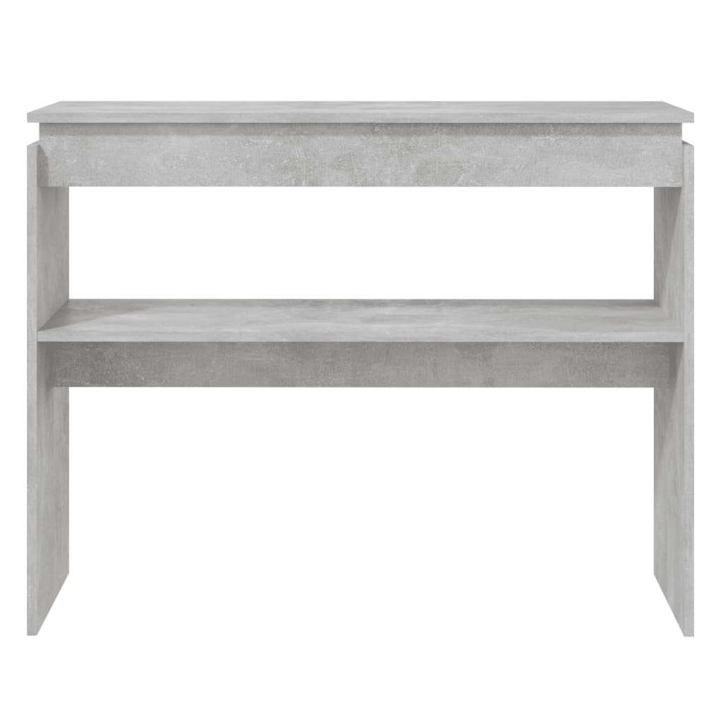 Konsolipöytä betoninharmaa 102x30x80 cm lastulevy - Sisustajankoti.fi
