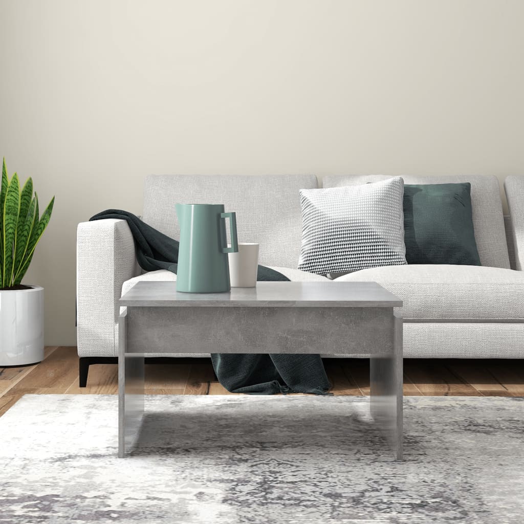 Sohvapöytä betoninharmaa 68x50x38 cm lastulevy - Sisustajankoti.fi