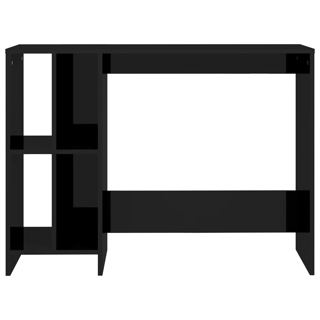 Työpöytä korkeakiilto musta 102,5x35x75 cm lastulevy - Sisustajankoti.fi