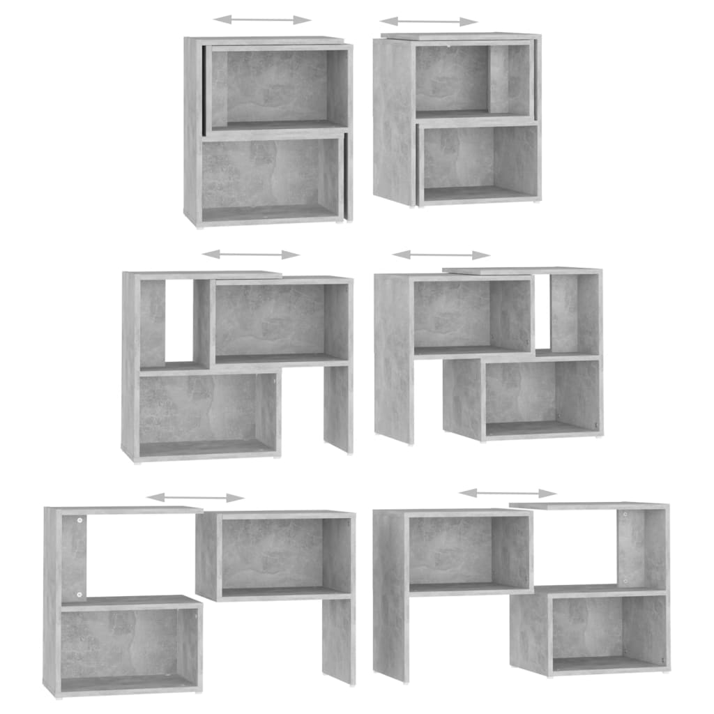 TV-taso betoninharmaa 104x30x52 cm lastulevy - Sisustajankoti.fi