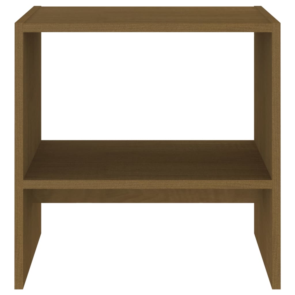 Yöpöydät 2 kpl hunajanruskea 40x30,5x40 cm täysi mänty - Sisustajankoti.fi