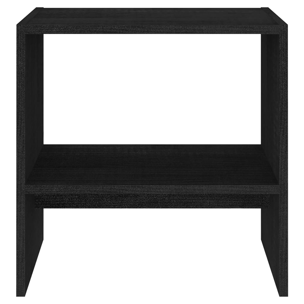 Yöpöydät 2 kpl musta 40x30,5x40 cm täysi mänty - Sisustajankoti.fi