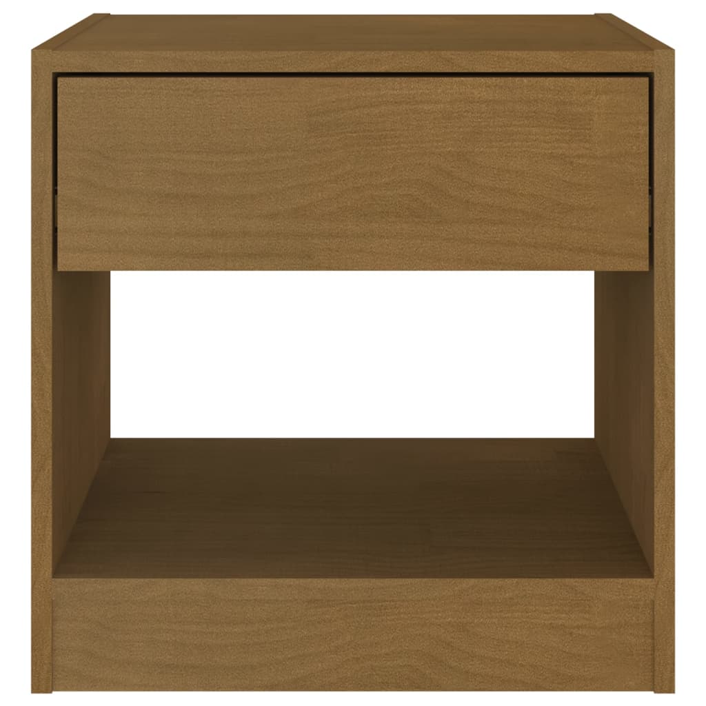 Yöpöytä hunajanruskea 40x31x40 cm täysi mänty - Sisustajankoti.fi